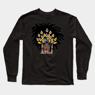 Natural Hair Queen Loc Afro Beauty Long Sleeve T-Shirt